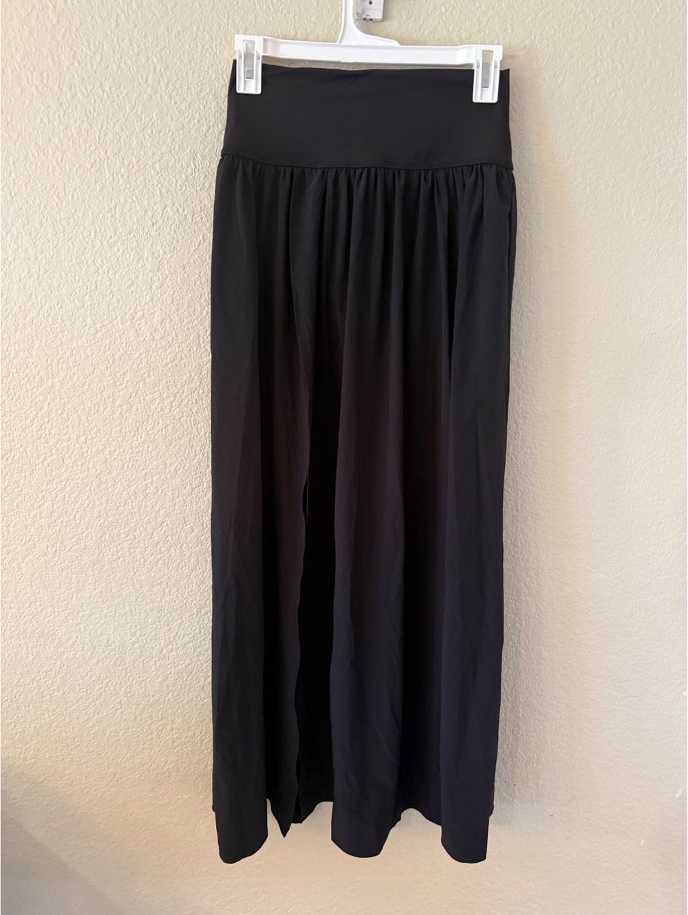 Halara XS Black Skirt High Slit Built in Briefs